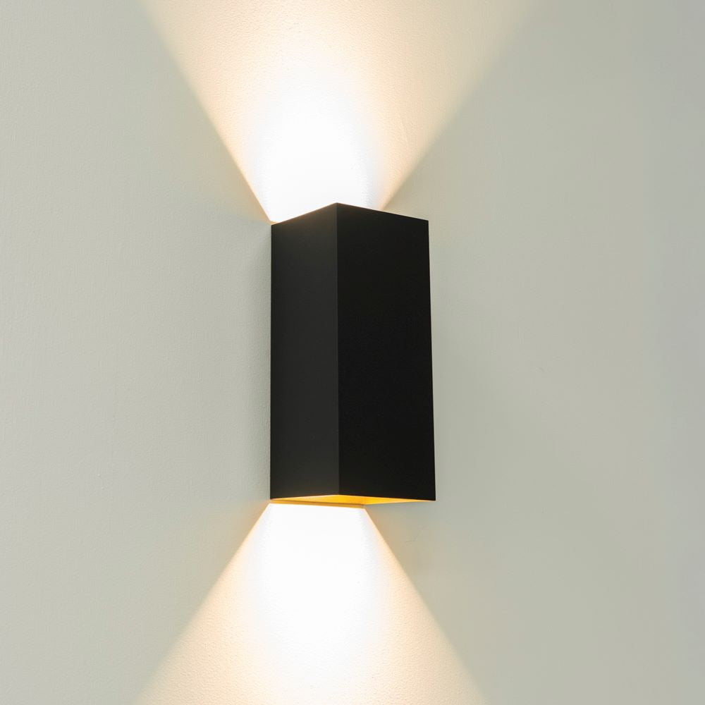 Wandleuchte Dante2 XL Schwarz/Gold