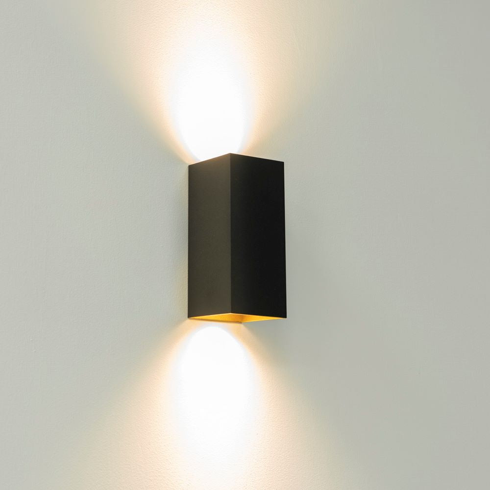 Wandleuchte Dante2 GU10 Schwarz/Gold