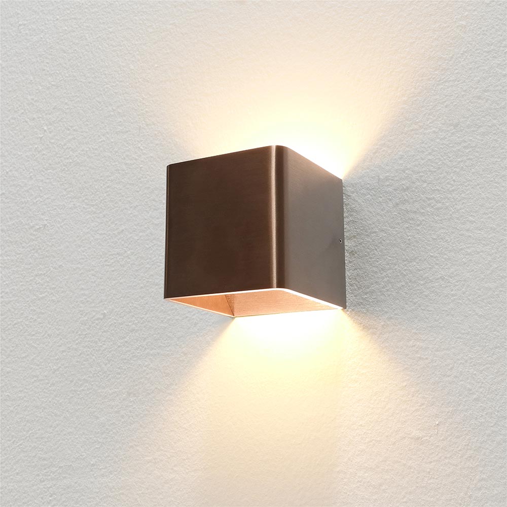 Wandleuchte Fulda LED Bronze gebürstet