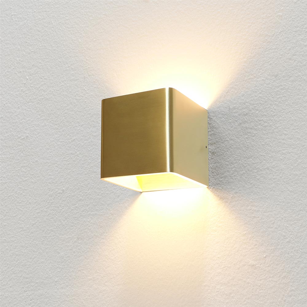 Wandleuchte Fulda LED Gold gebürstet