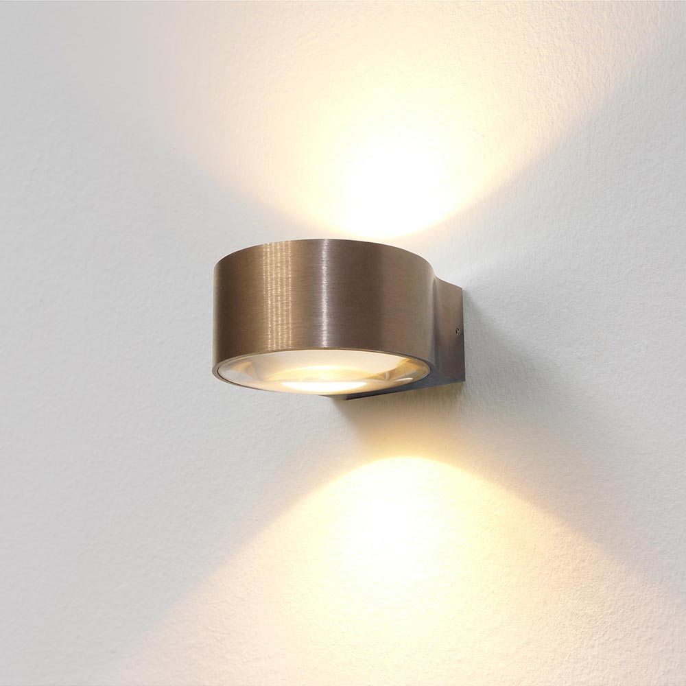 Wandleuchte Hudson LED Bronze gebürstet