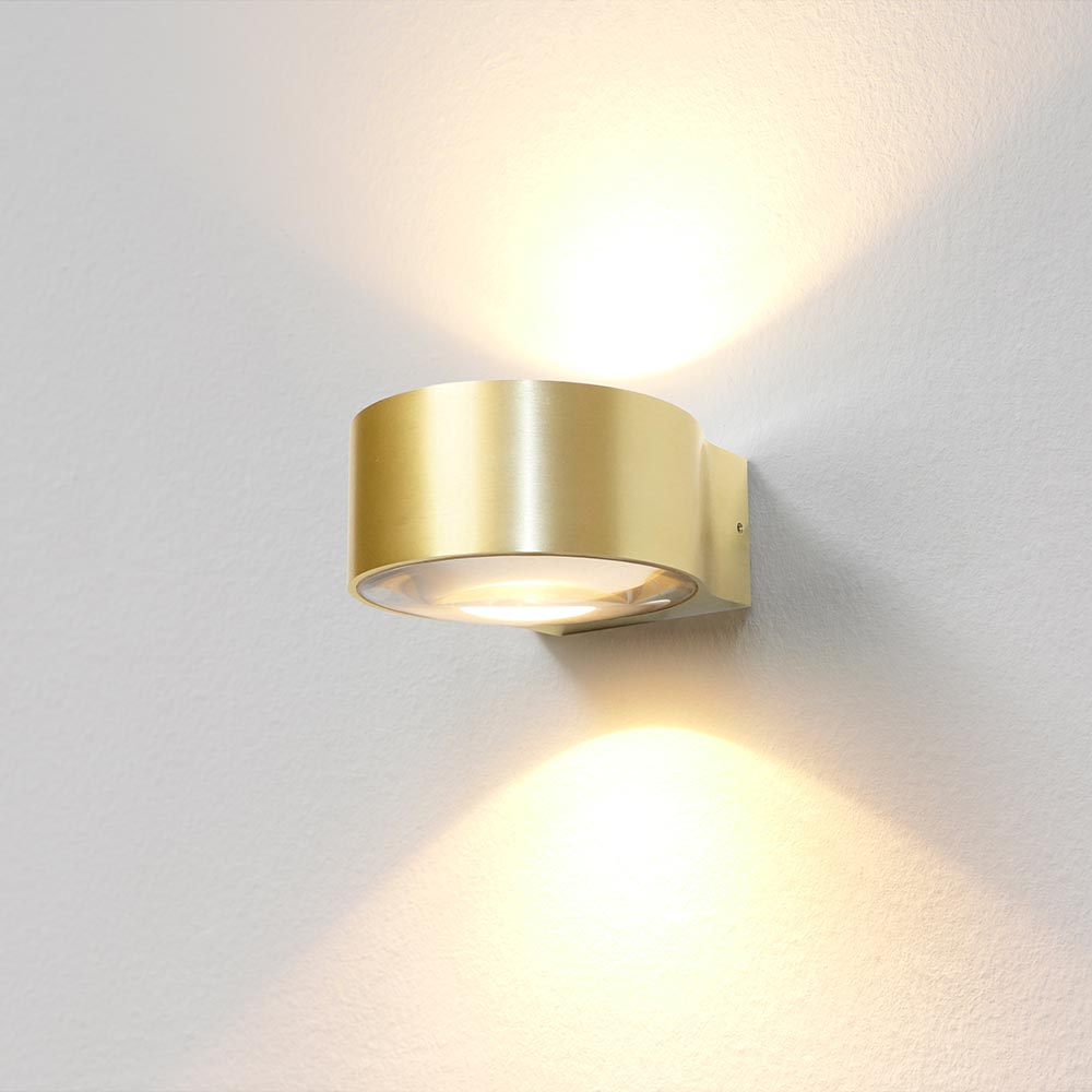 Wandleuchte Hudson LED Gold gebürstet