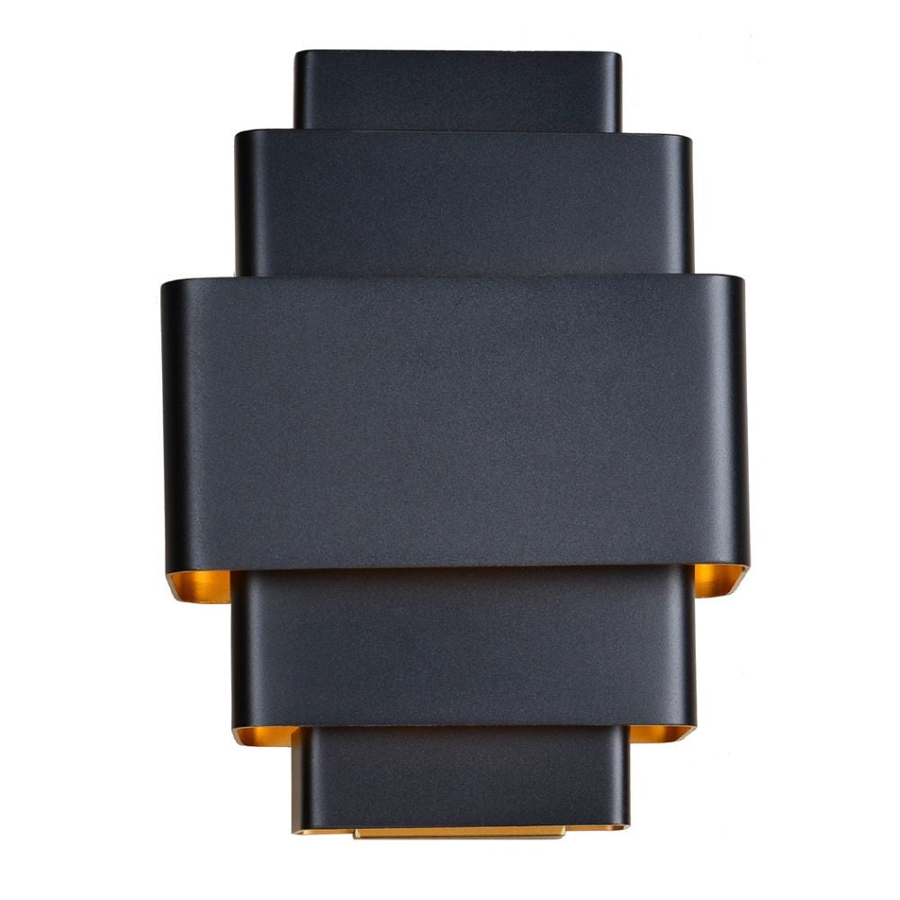 Wandleuchte Layers Schwarz Gold