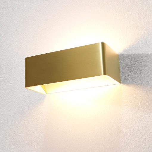 Wandleuchte Mainz LED Gold gebürstet