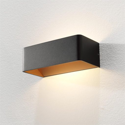 Wandleuchte Mainz LED Schwarz/Gold