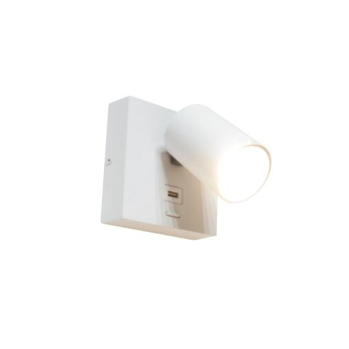 Wandleuchte Master USB GU10 – mit USB-A & USB-C, 2700K, innen