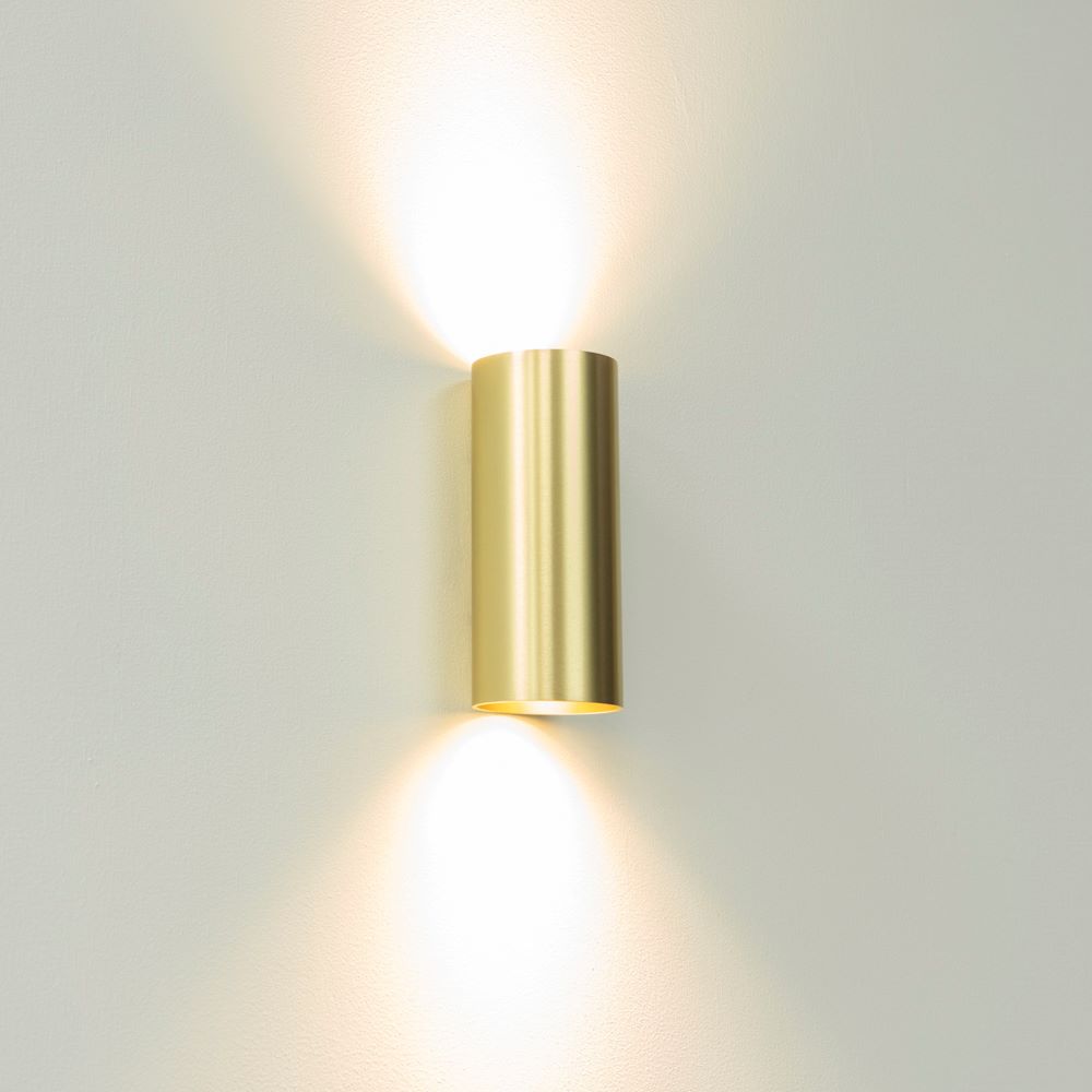 Wandleuchte Roulo2 GU10 Mattgold