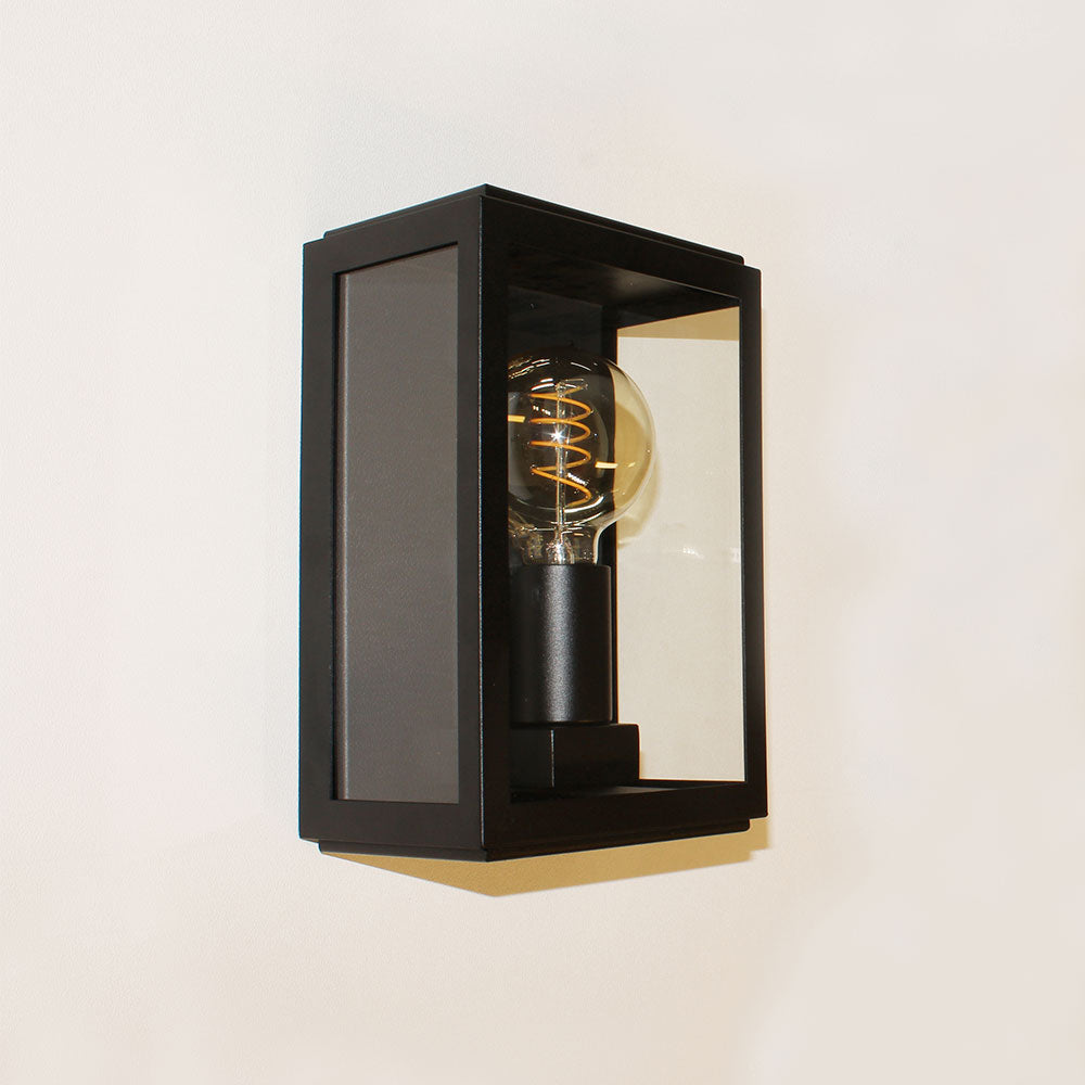 Wandleuchte Rowin 25 cm E27 Schwarz