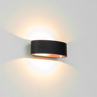 Wandleuchte Sharp LED IP65 – halbrund, 2700K, dimmbar, innen & außen 4
