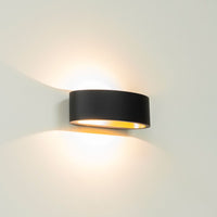 Wandleuchte Sharp LED IP65 – halbrund, 2700K, dimmbar, innen & außen 5