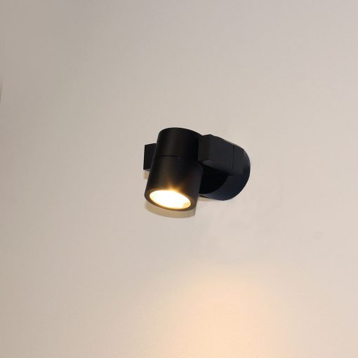 Wandleuchte Single GU10 Schwarz