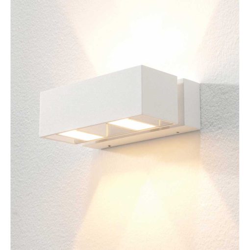 Wandleuchte Bfeld II LED IP54 – 4 verstellbare Lichtkegel, Up & Down, innen & außen