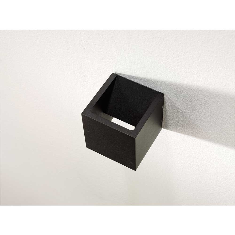 Wandleuchte Cube LED 2700K IP65 – 10 cm Würfel, dimmbar, innen & außen