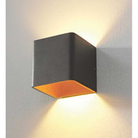 Wandleuchte Fulda LED 2700K – Up & Down, 10 cm Würfel, dimmbar, innen 7