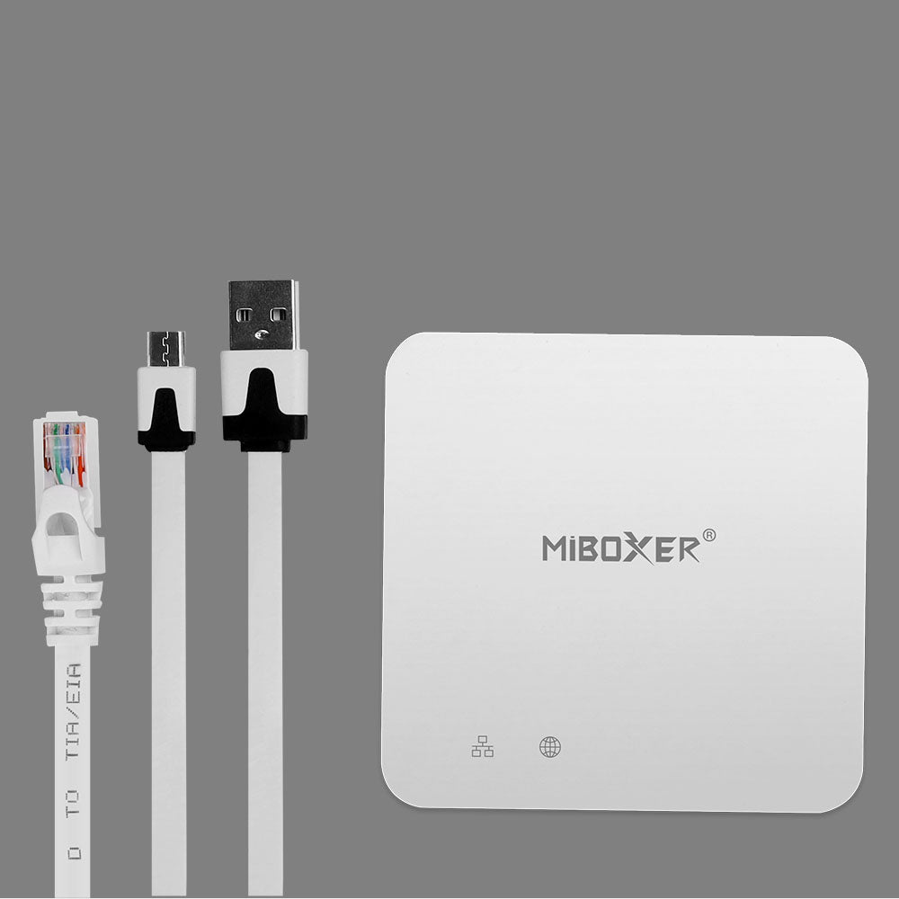 MiBoxer ZB-Box2 Zigbee-3.0-Gateway (LAN) – mit USB- und Netzwerkkabel