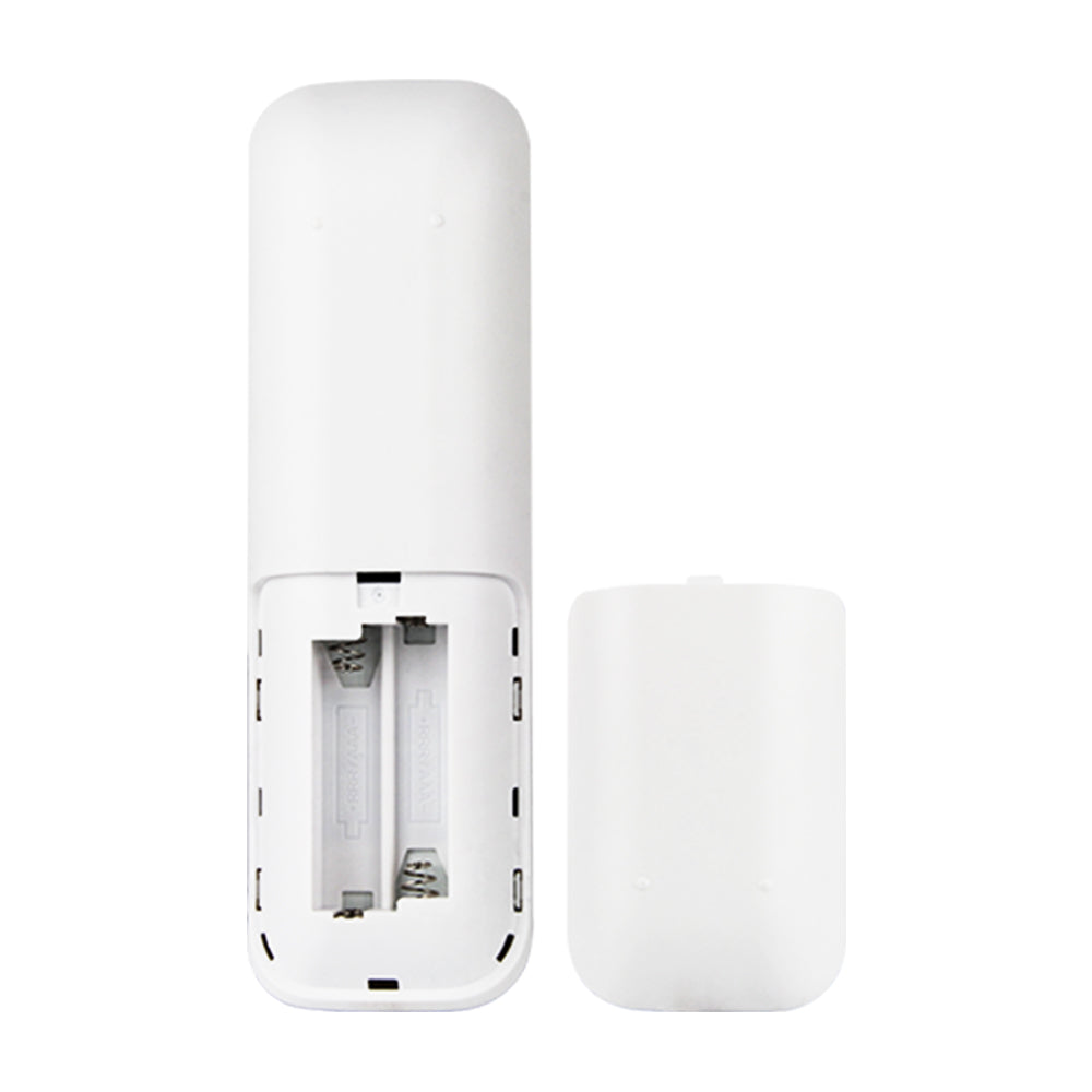 MiBoxer FUT089Z Zigbee-Funkfernbedienung 7 Zonen, RGB+CCT – Rückseite mit geöffnetem Batteriefach