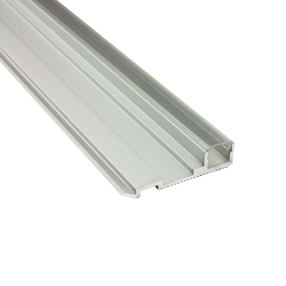 LED-Treppenwinkel Adelaide – T-STA, Aluminium silber, Profil ohne Endkappe