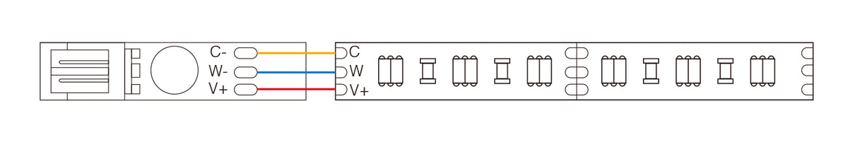MiBoxer BS-L2C Treppenlicht-Stufenmodul Dual-White (Platine) – 24 V – Bild 2