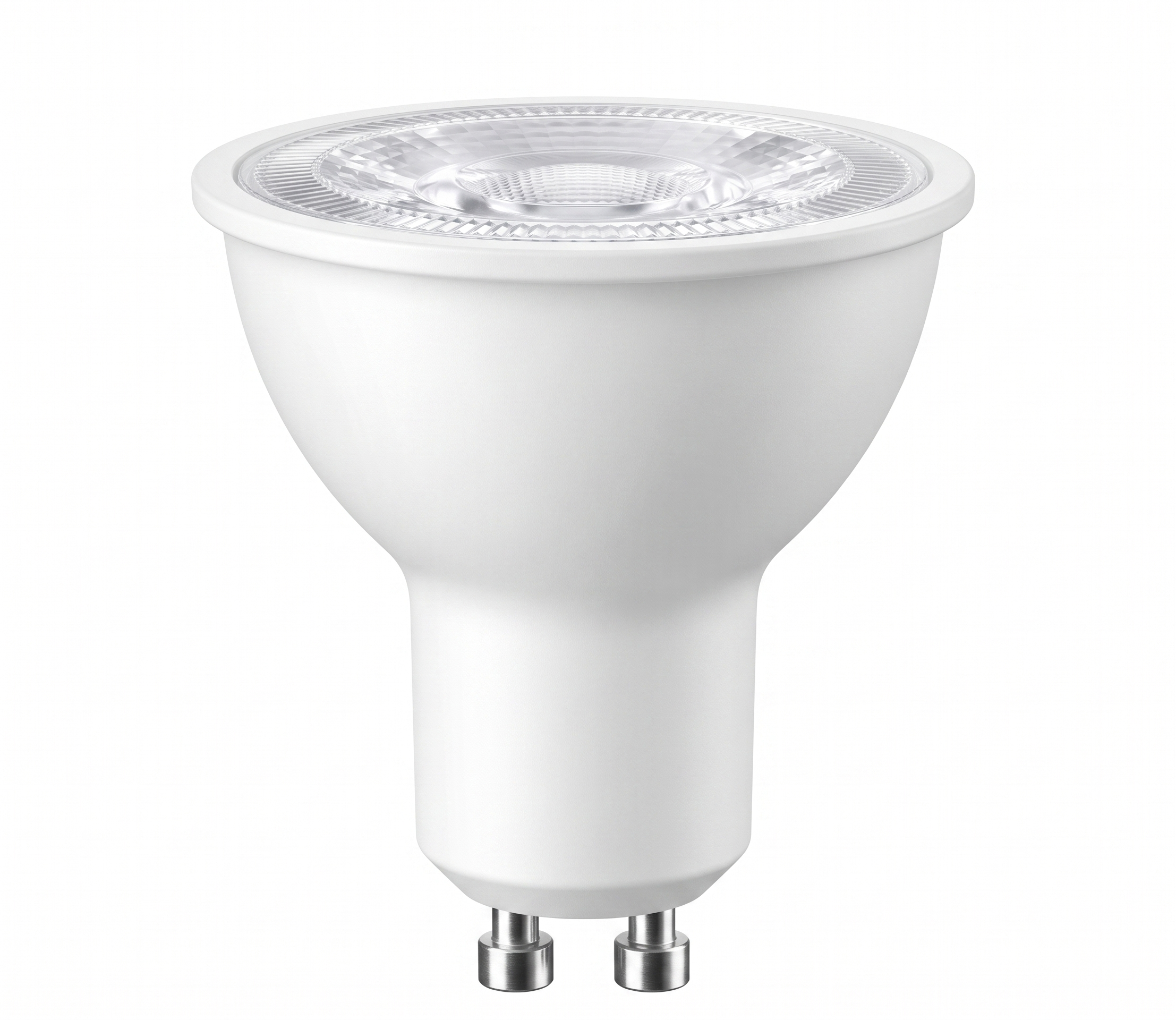 Dimmbarer GU10 LED Spot 5W in Weiß mit warmweißem Licht 2700K
