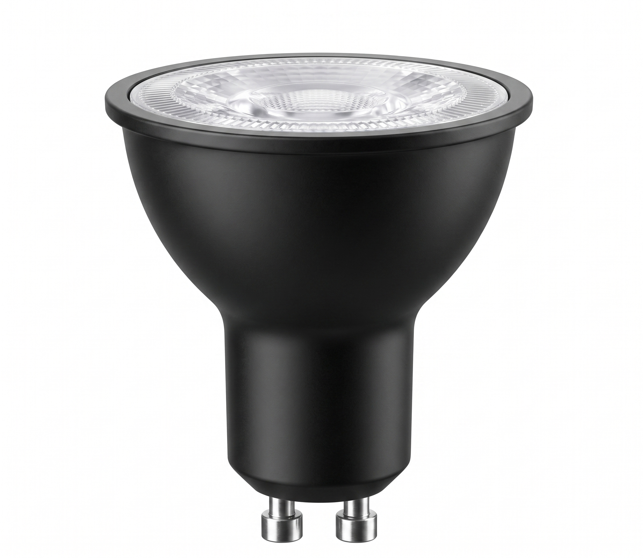 GU10 LED Spot 7W Dimmbar in Schwarz mit warmweißem Licht 2700K