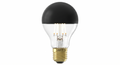 E27 LED Kopfspiegellampe in Schwarz mit 1800 Kelvin – Designer-Leuchtmittel