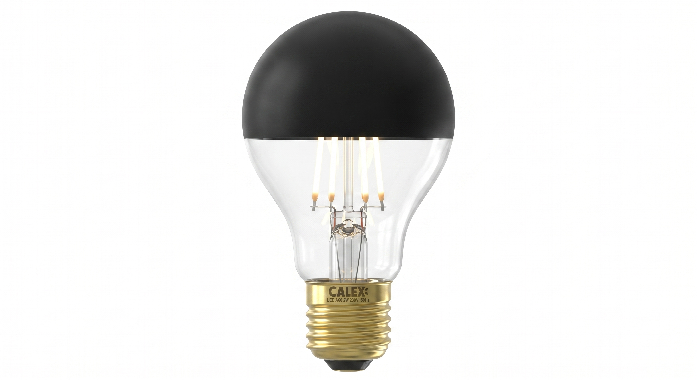 E27 LED Kopfspiegellampe in Schwarz mit 1800 Kelvin – Designer-Leuchtmittel
