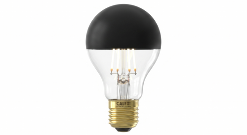E27 LED Kopfspiegellampe in Schwarz mit 1800 Kelvin – Designer-Leuchtmittel