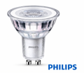Dimmbarer Philips GU10 LED Spot 4,8W in Silber mit warmweißem Licht 2700K