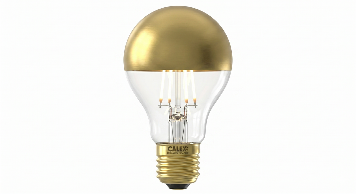 E27 LED 4W Kopfspiegel Gold – 1800K Dimmbar CRI 90