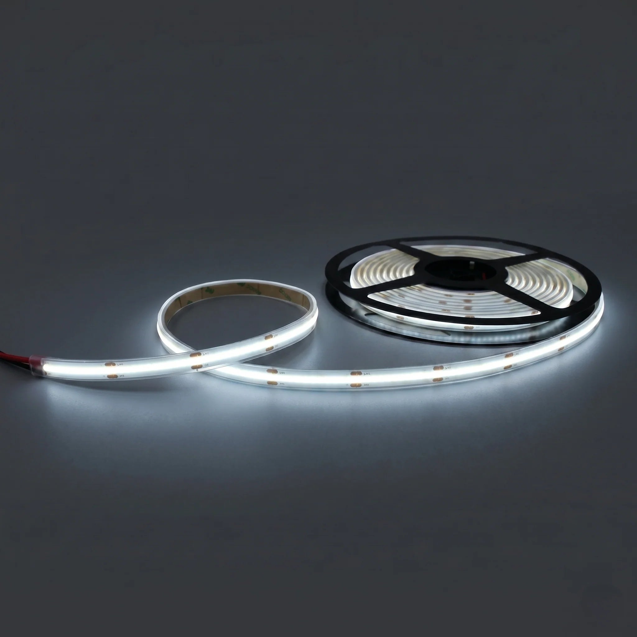 LED Streifen 24V COB 9W/m 7100K IP68 – 5m unterwasserfest, 480 LED/m, 12,5mm, CRI>90