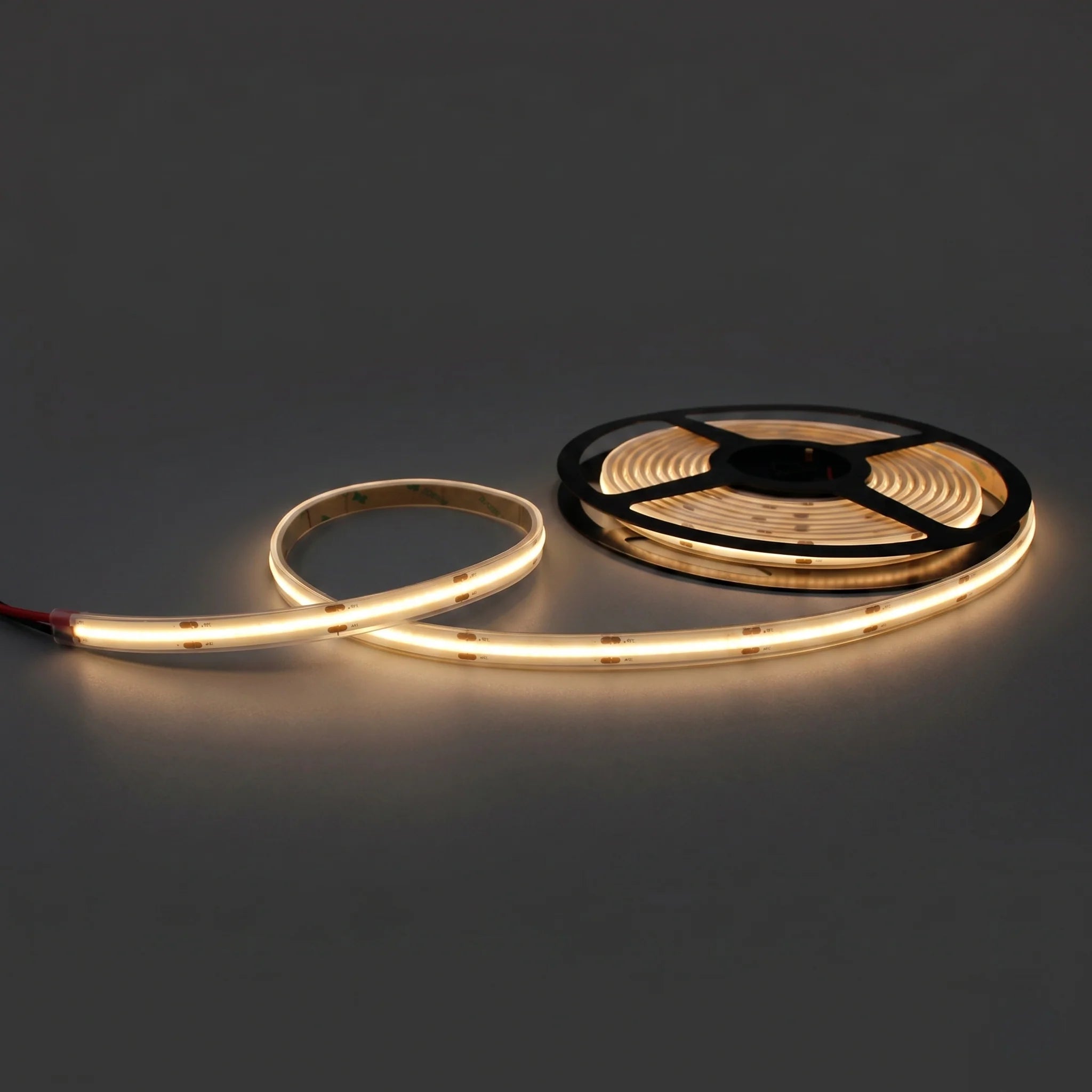 LED Streifen 24V COB 9W/m 3150K IP68 – 5m unterwasserfest, 480 LED/m, 12,5mm, CRI>90