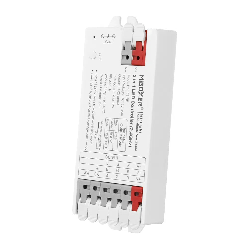 MiBoxer E3-RF LED-Controller 3-in-1 (RGB, RGBW, RGB+CCT)