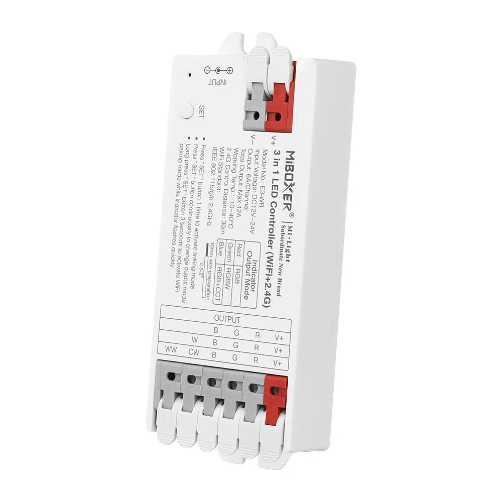 MiBoxer E3-WR WLAN-LED-Controller 3-in-1 (RGB, RGBW, RGB+CCT)