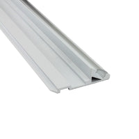 LED-Treppenwinkel Hobart – T-STA 30°, Aluminium weiß, Profil ohne Endkappe