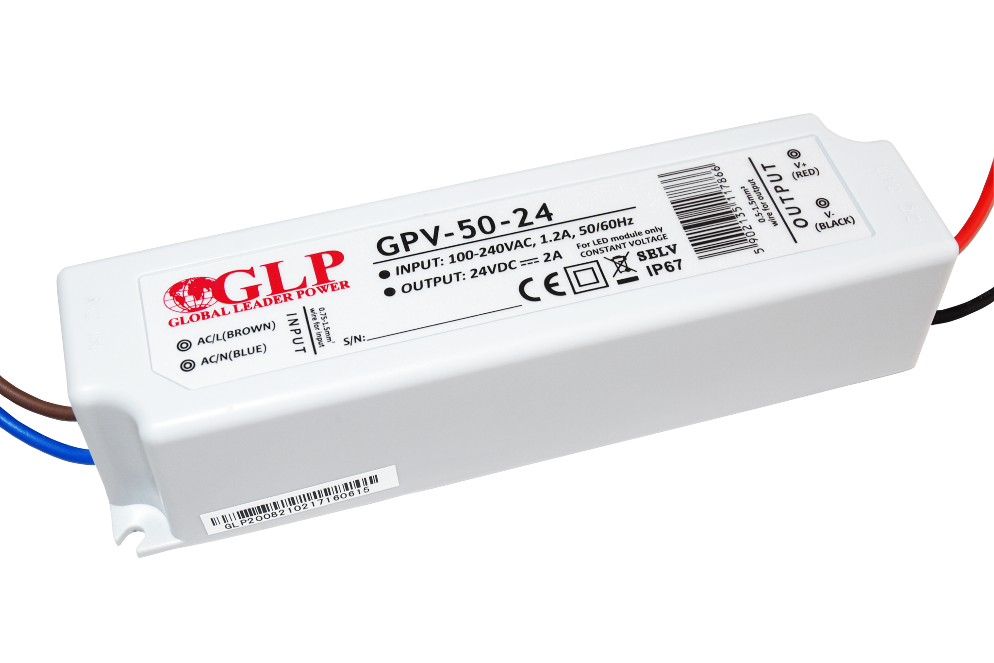 LED Netzteil 24V 12W 0,5A – IP67 wasserdicht