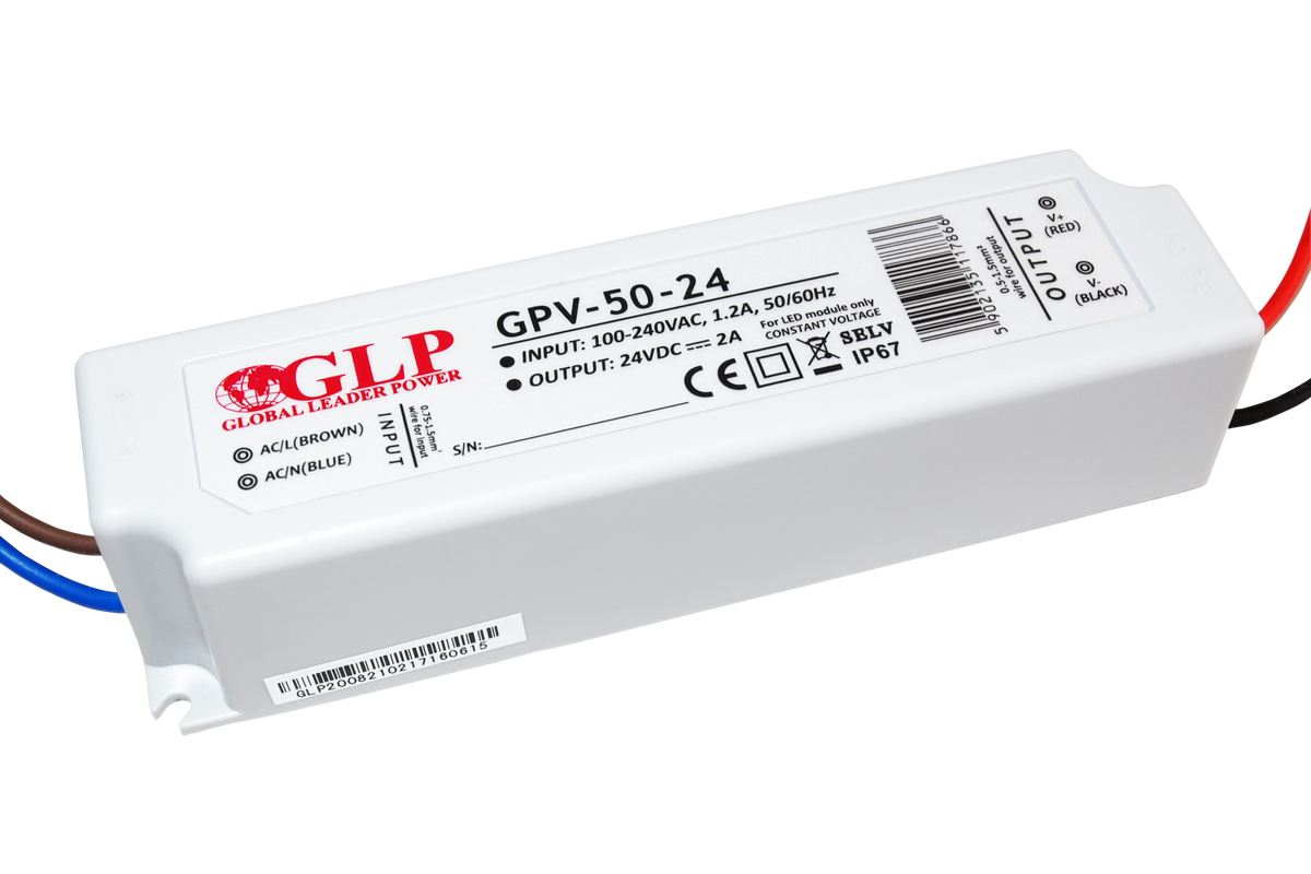 LED Netzteil 24V 50W 2,1A – IP67 wasserdicht