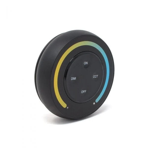 Wanddimmer S1-B rund – Einfarbig/Dual-Weiß (Schwarz)