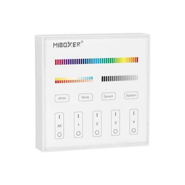 LED-Wandpanel B4 – 4 Zonen, RGB+CCT (Weiß)