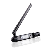 MiBoxer FUTD01 DMX512-Funksender – mit aufgeklappter Antenne und Display
