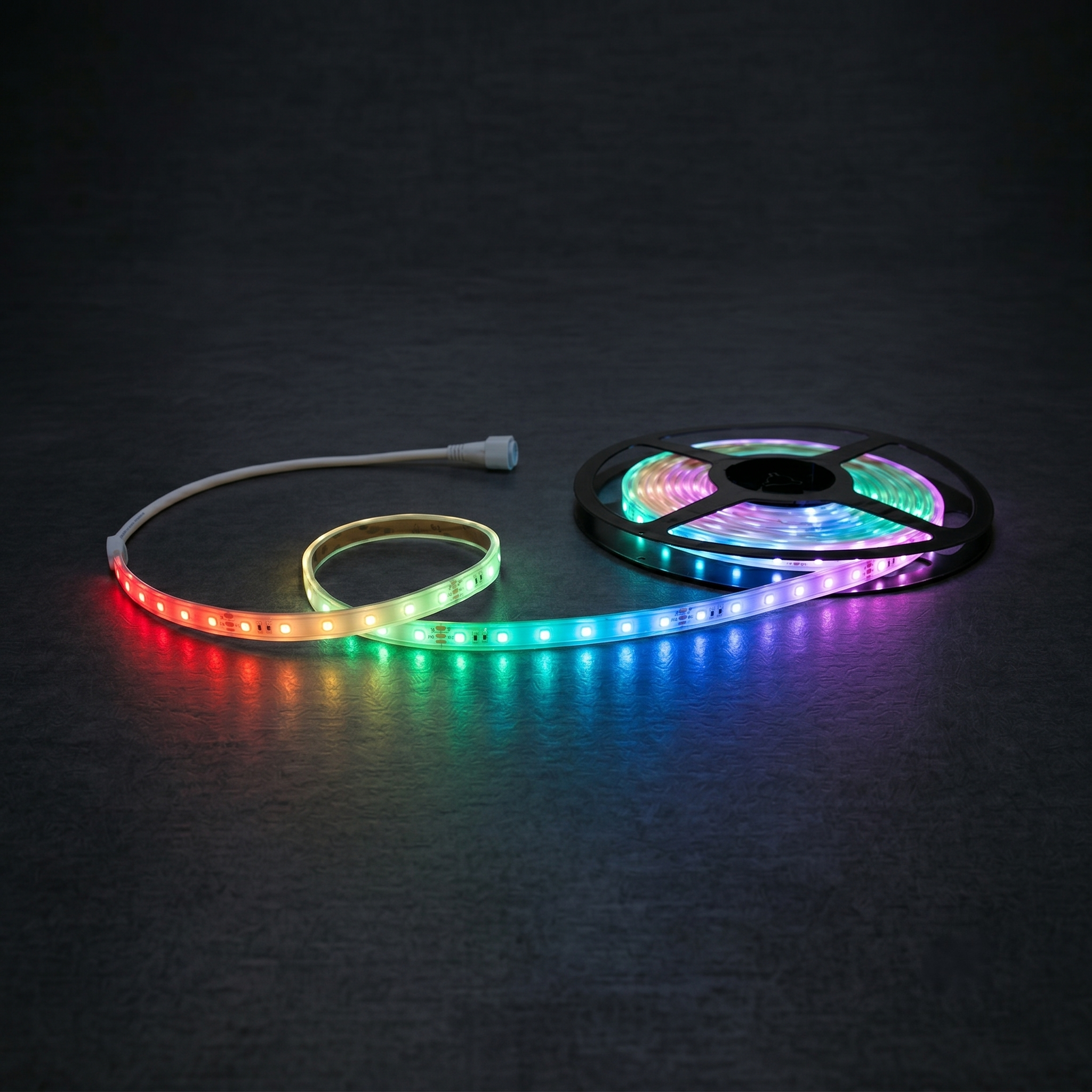LED Streifen 24V 5050 RGB 14,4W/m IP68 – 5m, 60 LED/m, 12,5mm