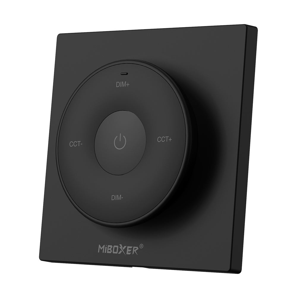MiBoxer K2-B Mini-Funkfernbedienung CCT mit Wandhalter – Schwarz