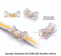 Schnellverbinder COB-LED-Streifen 5mm IP20 – Streifen-zu-Streifen, lötfrei 2