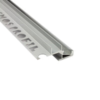LED-Treppenprofil Perth – T-40 20° für 12-mm-Fliesen, Aluminium silber, Profil ohne Endkappe