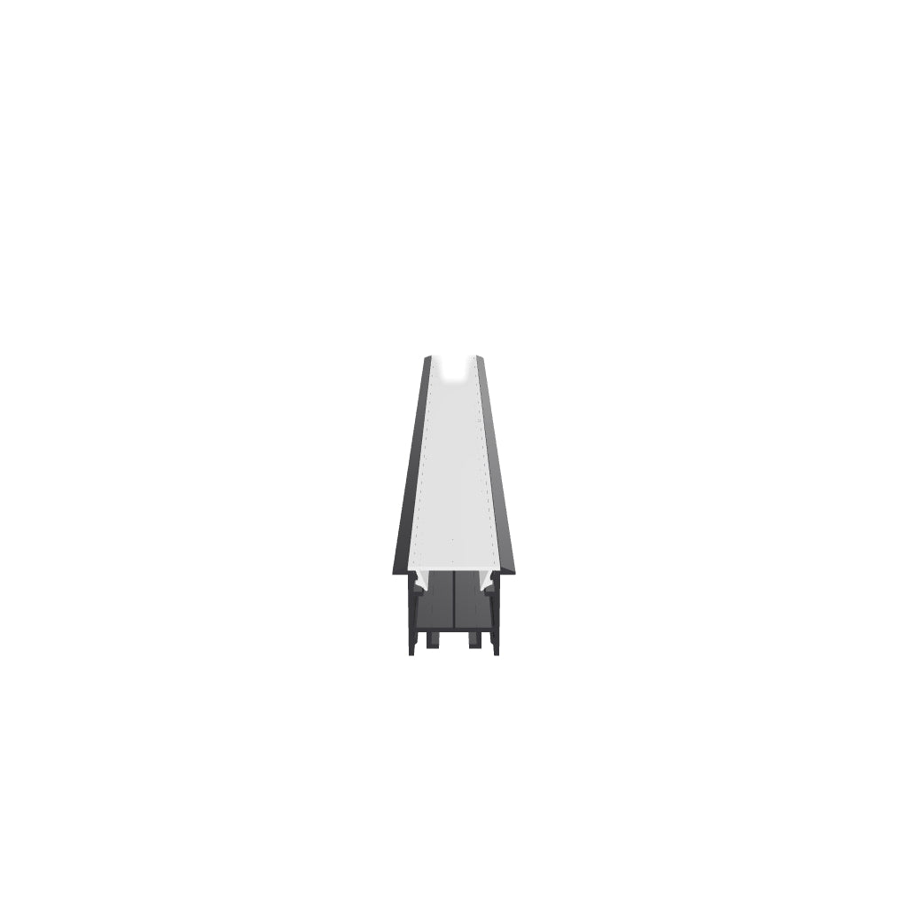 LED-Einbauprofil Florenz – 3D-Modell (Schwarz)
