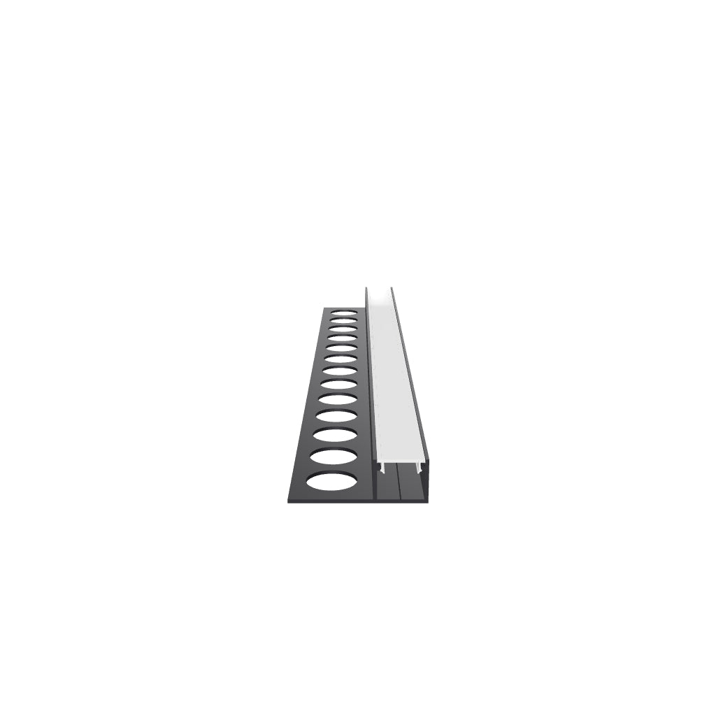 LED-Fliesenprofil Neapel – 3D-Modell (Schwarz)