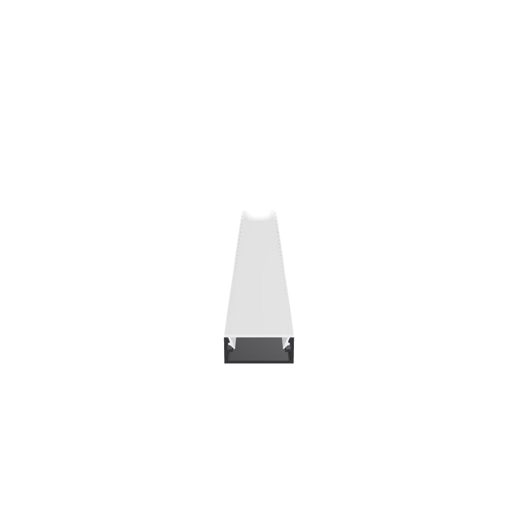LED-Aufbauprofil Madrid – 3D-Modell (Schwarz)