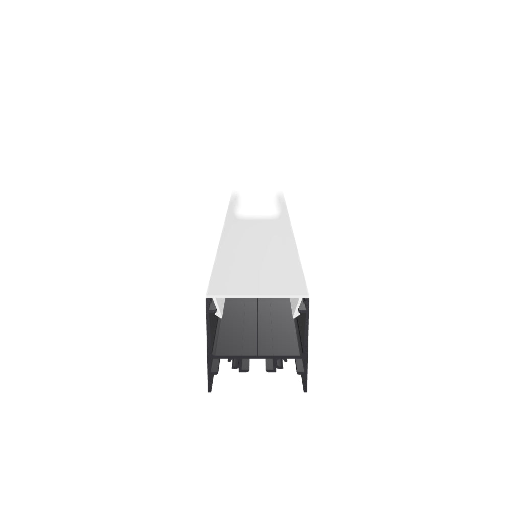 LED-Aufbauprofil New York – 3D-Modell (Schwarz)