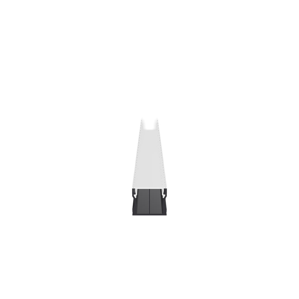 LED-Aufbauprofil Salzburg – 3D-Modell (Schwarz)