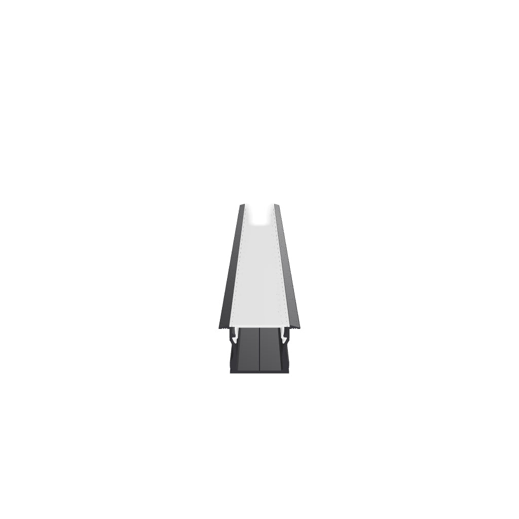LED-Einbauprofil Innsbruck – 3D-Modell (Schwarz)