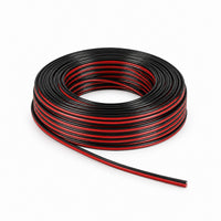 LED Kabel 2-adrig 2x0,75 mm² Rot/Schwarz – Rolle 100 m